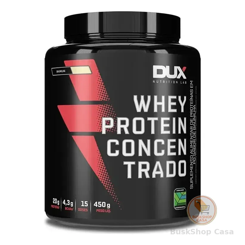 Dux Human Health Whey Protein Concentrado 450g Pote Baunilha