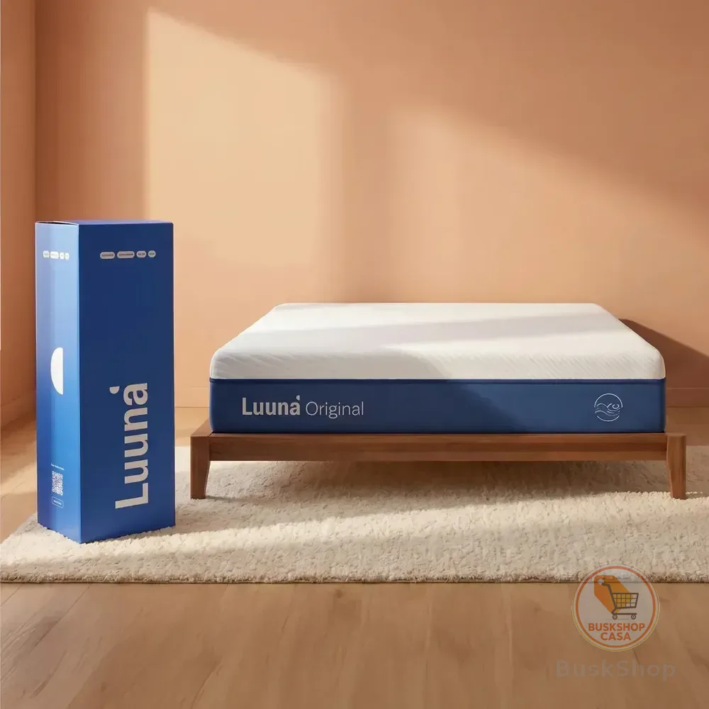 Colchão Casal Luuna Original Firme, Espuma 26cm Com Bloqueio De Movimento, 10 Anos De Garantia Branco