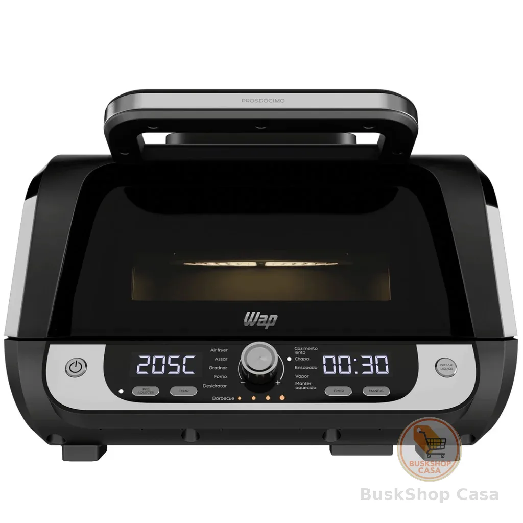 Fritadeira Elétrica Air Fryer Barbecue 10L 1800W 220V Wap