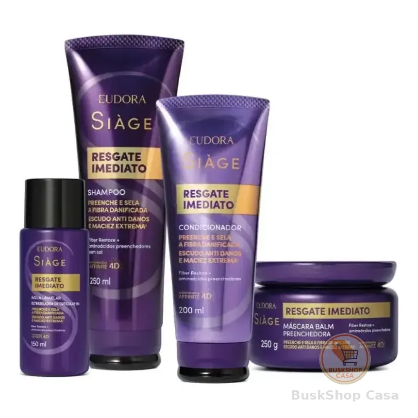 Kit Eudora Siàge Resgate Imediato Completo 4 Itens