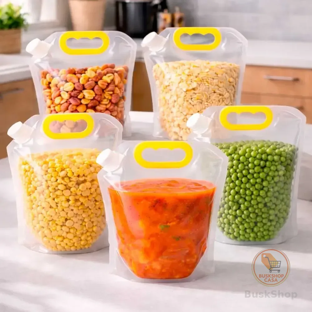 5 Dispenser 2,5l Armazenar Alimentos Granulados Líquidos