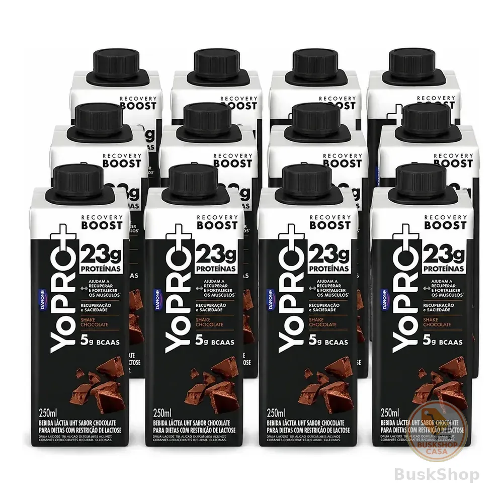 Bebida Láctea Uht Yopro Chocolate 23g Danone 12x250ml