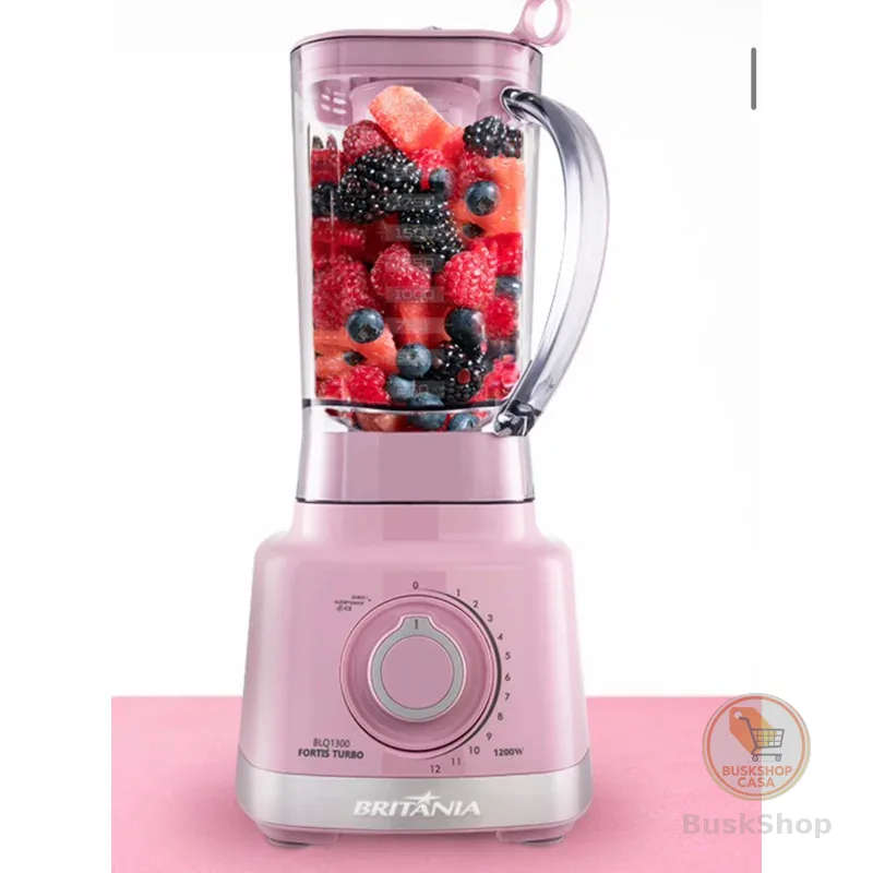 Liquidificador Britânia BLQ1300RS Pro Maxx Turbo 3L 1200w ROSA LANÇAMENTO