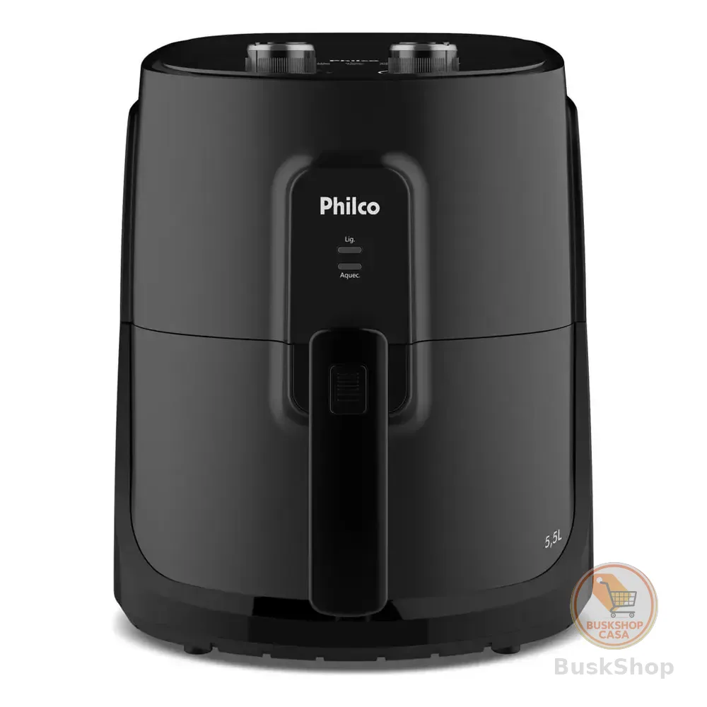Air Fryer Philco 5,5l Cesto Quadrado 1500w Paf55a Cor Preto 220v