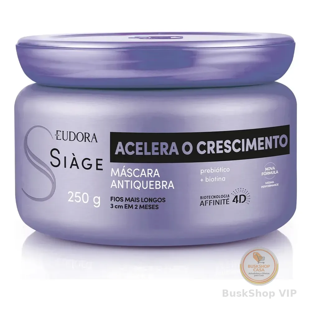 Eudora Máscara Capilar Siàge Acelera O Crescimento 250g