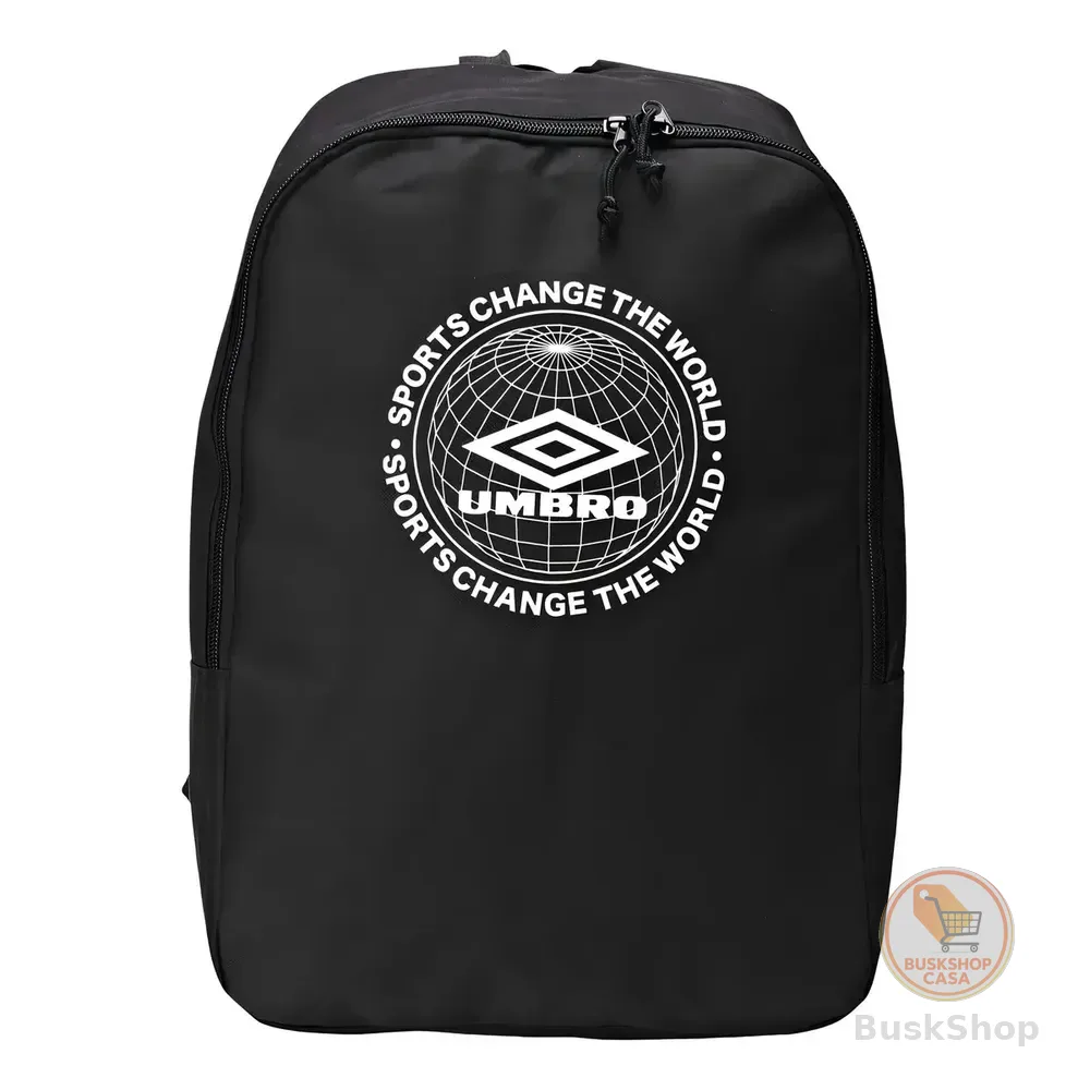 Mochila Masculina Umbro Change The World Preto Executiva Desenho Do Tecido Lisa Liso