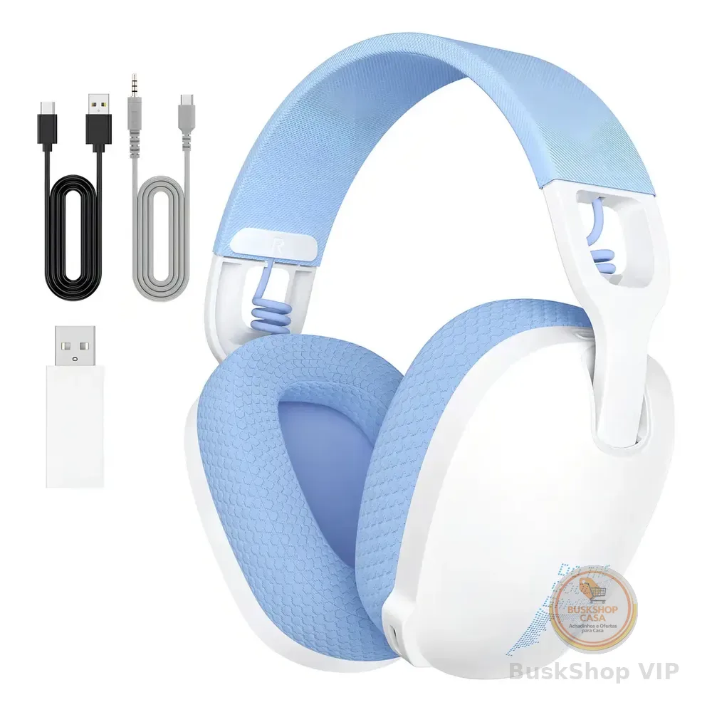 Headset Gamer Onikuma B2 Fone Tipo G435 Bt-5.3 Ps5 Ps4 Pc Cor Branco