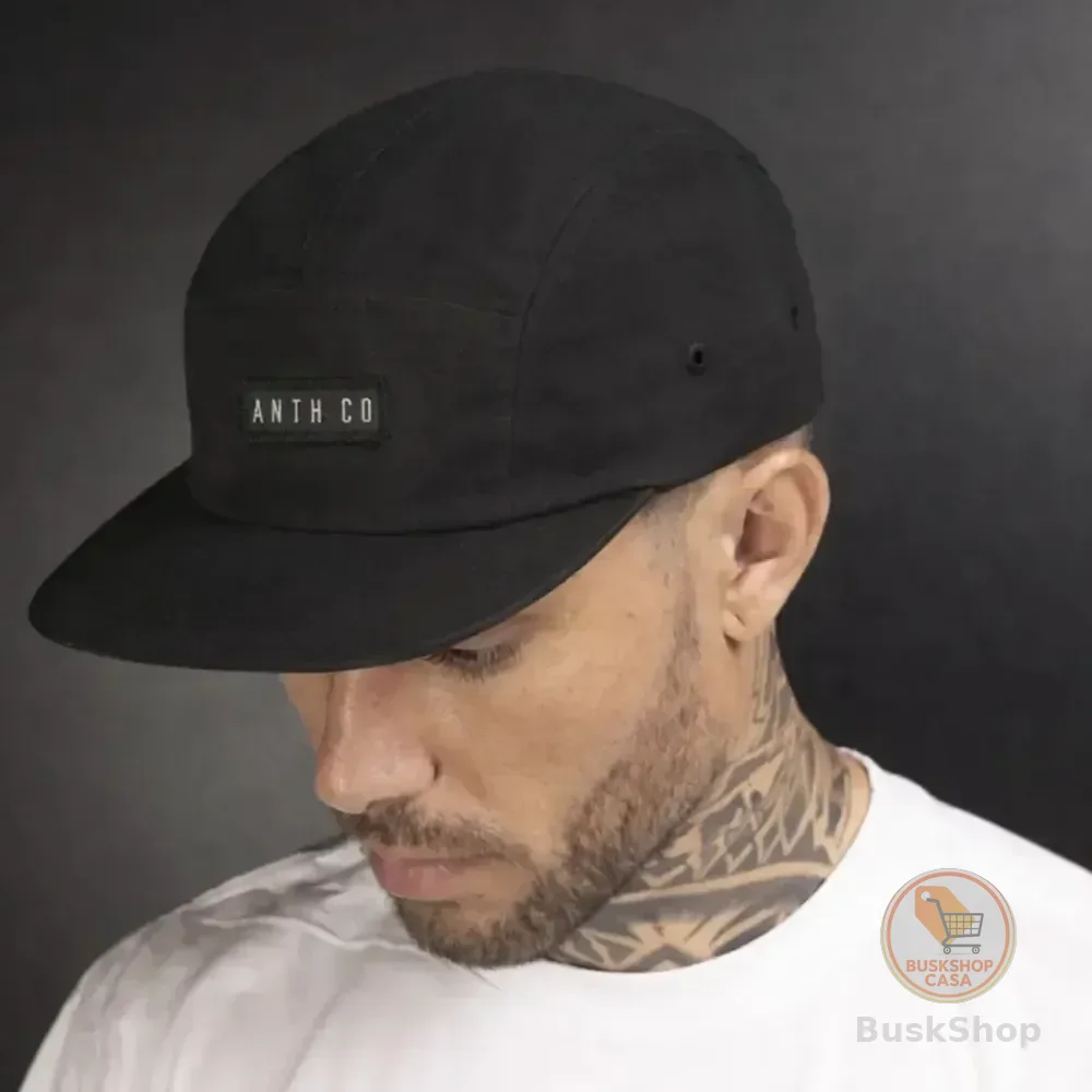 Boné Aba Reta Five Panel Evasecret Water Strapback Impermeavel Preta Un