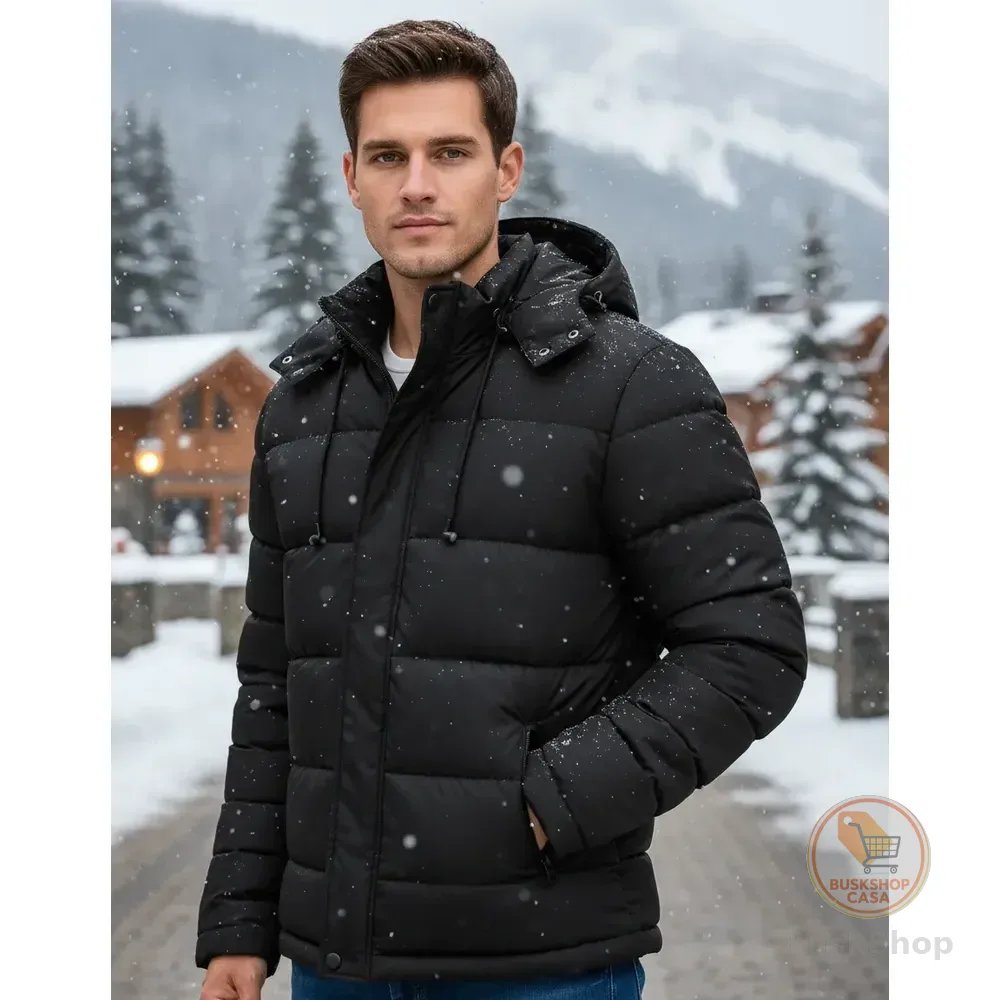 Jaqueta Bobojaco Casaco Forrado Impermeável Frio Neve Moto Preto Gg Lisa