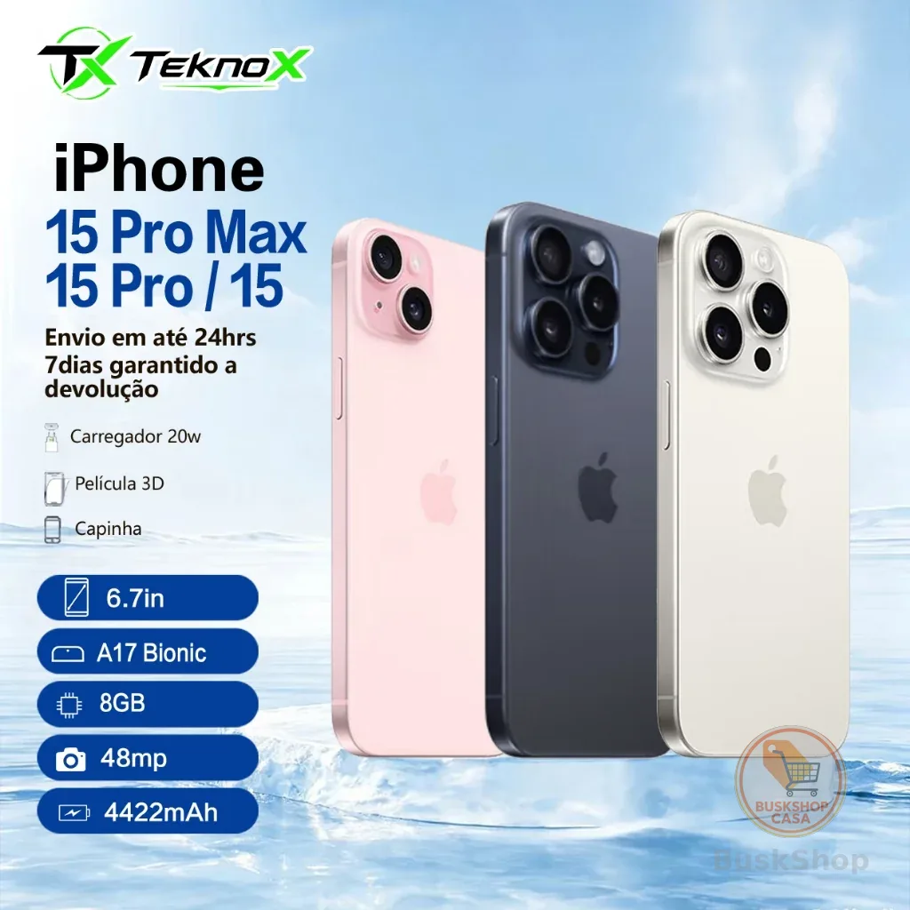 Celular Iphone 15/ 15 Pro/ 15 Pro Max 128gb/ 256gb 100% Original Com Garantia- Vitrine
