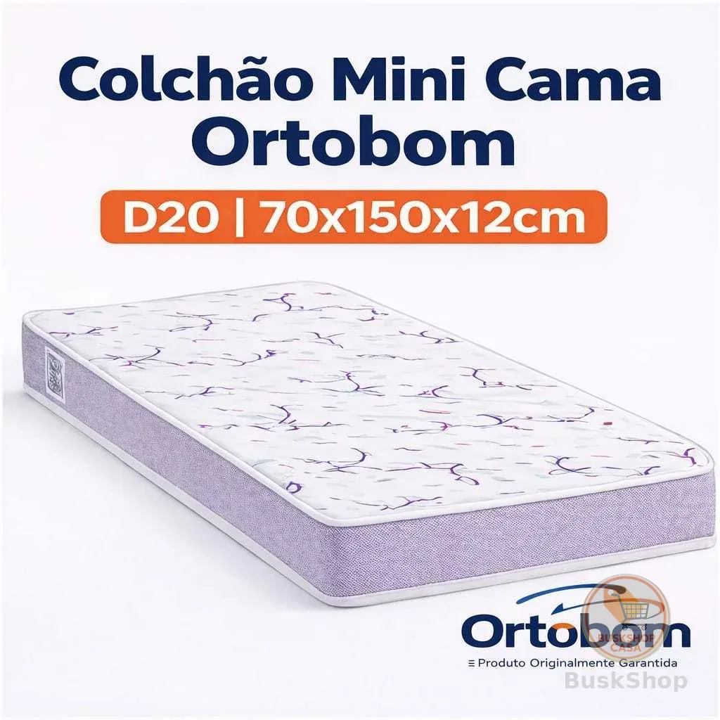 Colchão Mini Cama Physical Resistente Liso (70x150x12) - Ortobom