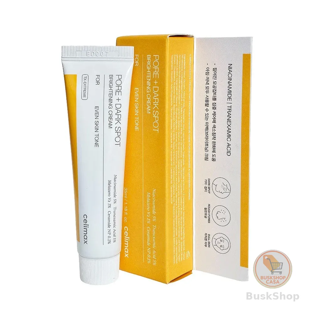 CELIMAX Pore + Dark Spot Brightening Cream 35 ml Produto Coreano Para Cuidados Com A Pele
