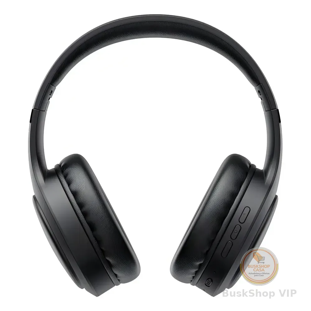 Fone De Ouvido Headphone Dapon H02d Bluetooth 5.1 Over-ear 22h Preto