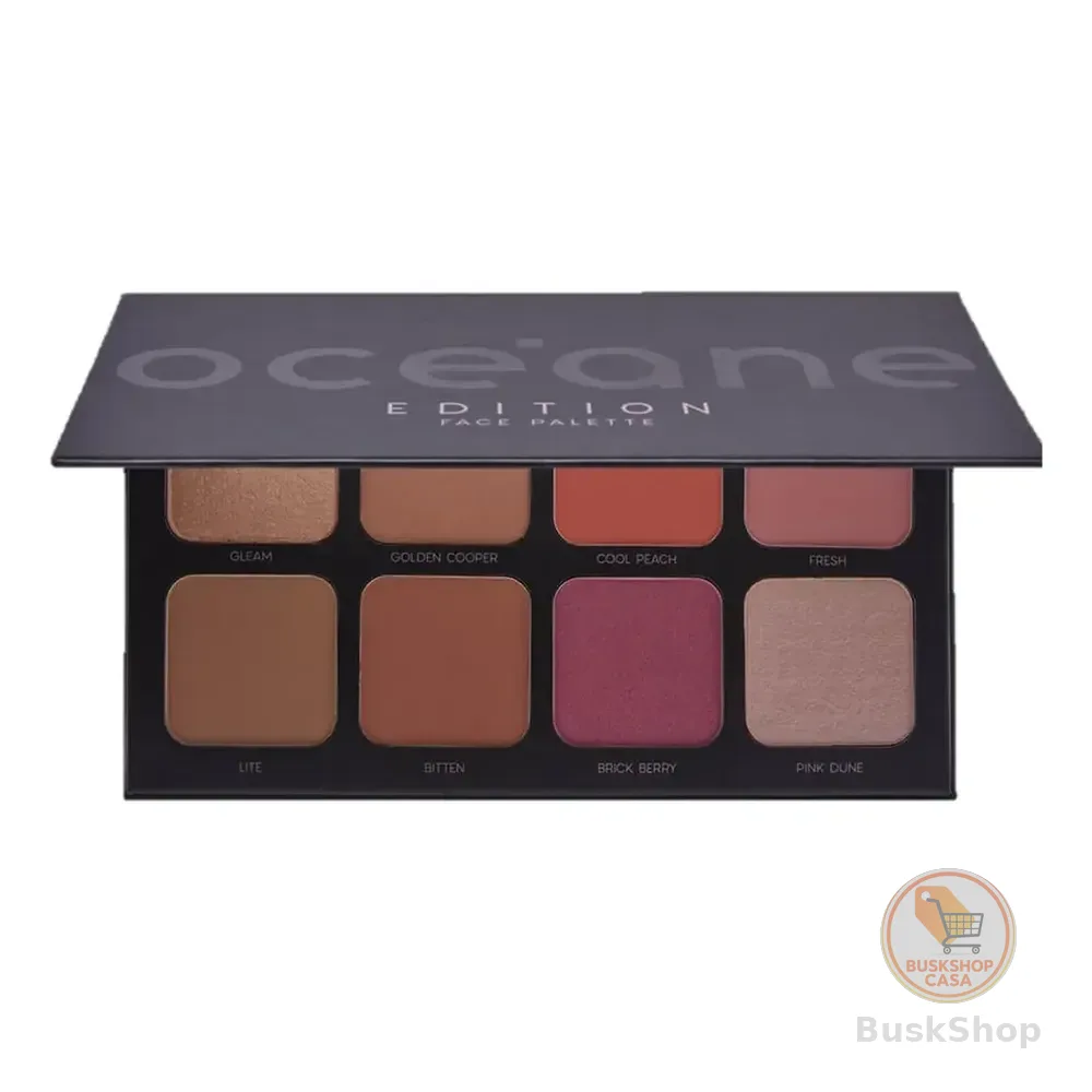 Océane Edition Face Palette - Paleta Iluminador Contorno Bronzer E Blush Multiuso