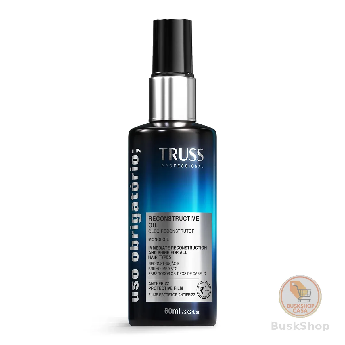 🎁 Truss Óleo Reconstrutor Uso Obrigatório | Tratamento Capilar para Brilho, Reconstrução e Proteção | 60ml