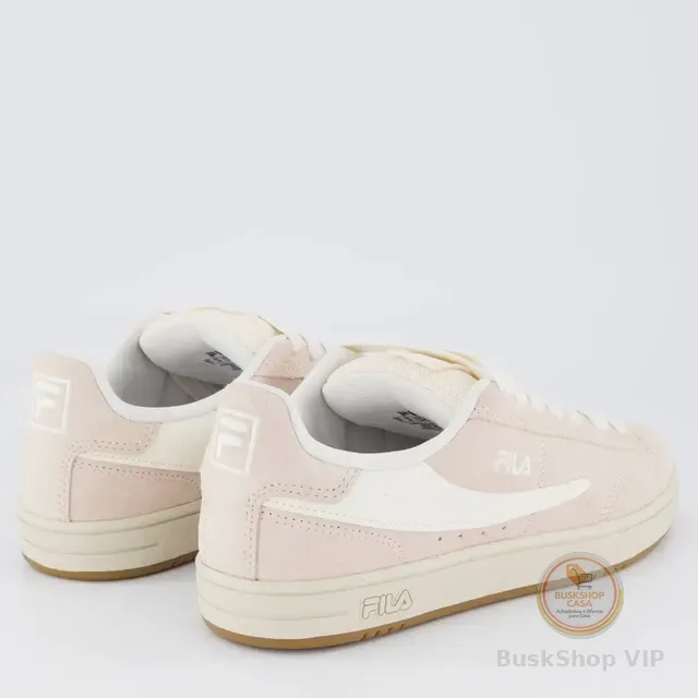 Tênis Fila Court 90 Feminino Rose E Bege