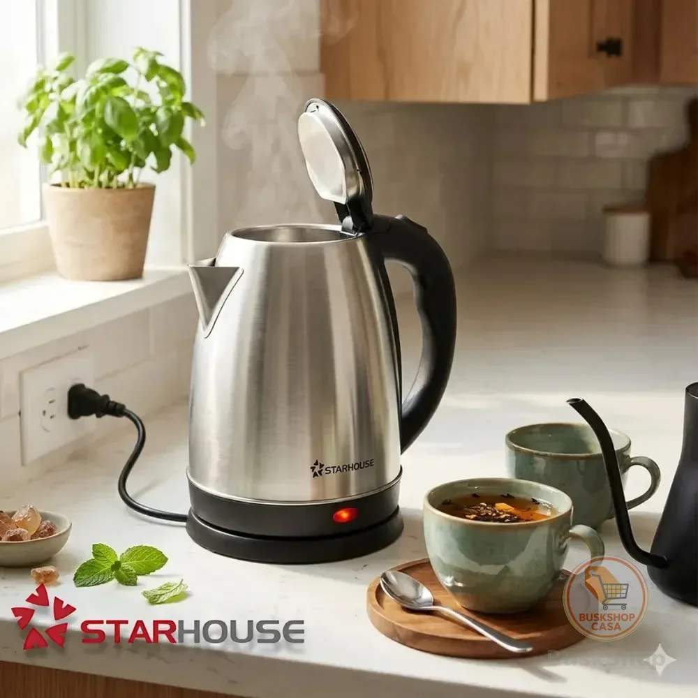 🎁 Chaleira Elétrica 1,8 L Inox 1000 W Star House