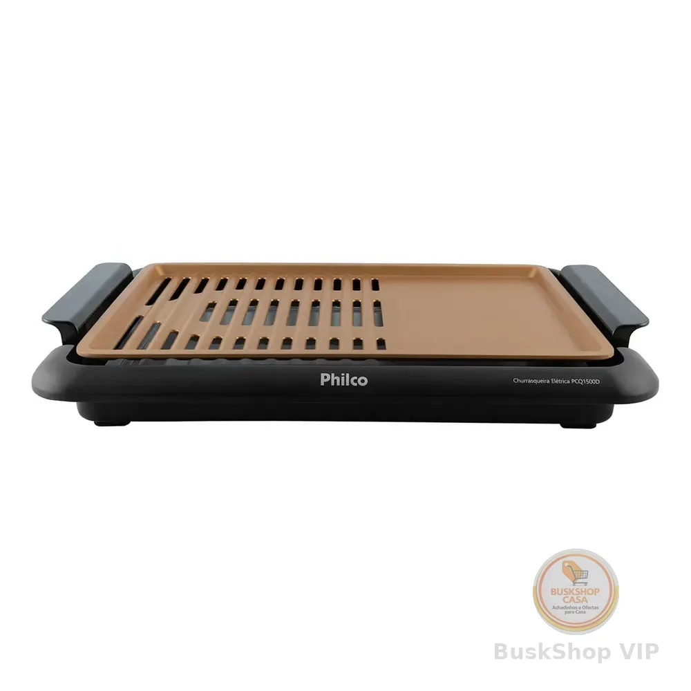 Churrasqueira Elétrica 1500w Pcq1500d Philco Cor Preto 127v