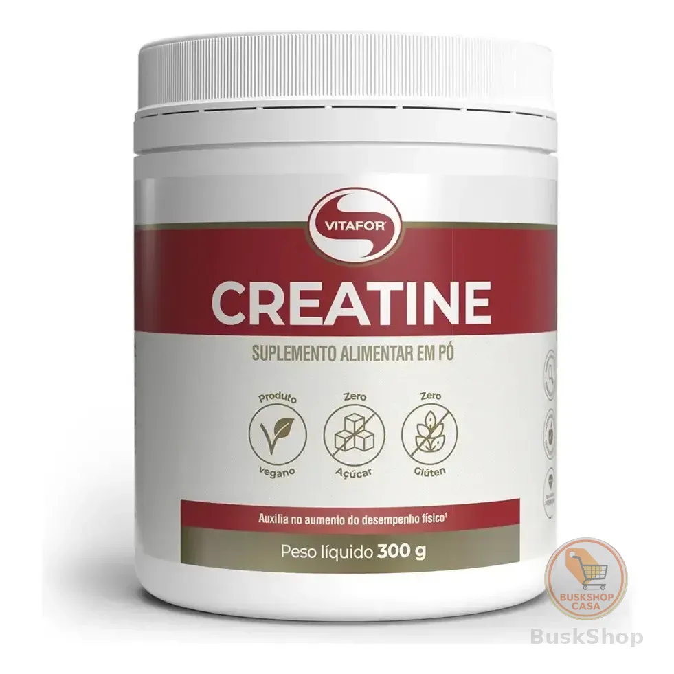Creatina Monohidratada Creatine Vitafor 300g Sem Sabor