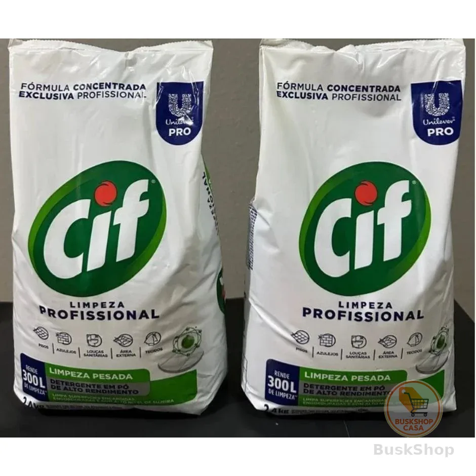 02 CIF EM PÓ LIMPEZA PESADA 2,4 KG