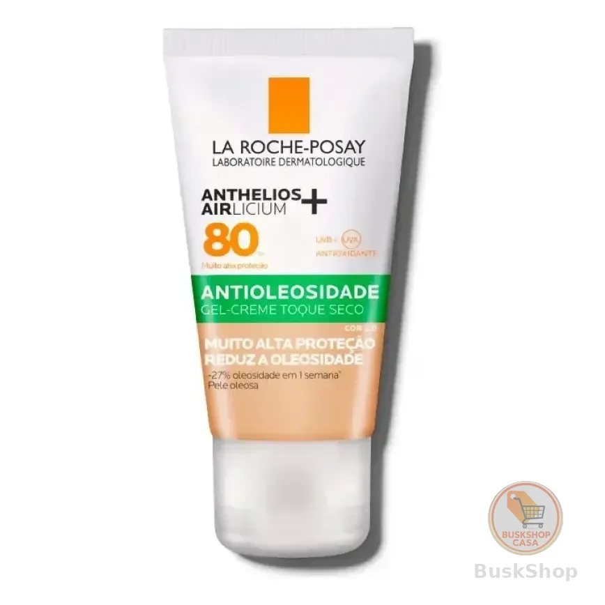 Protetor Solar Facial Antioleosidade Com Cor Fps80 Controle Da Oleosidade Por 12h Reduz Oleosidade E Toque Seco Cor 2.0 Airlicium+ Anthelios La Roche Posay 40g