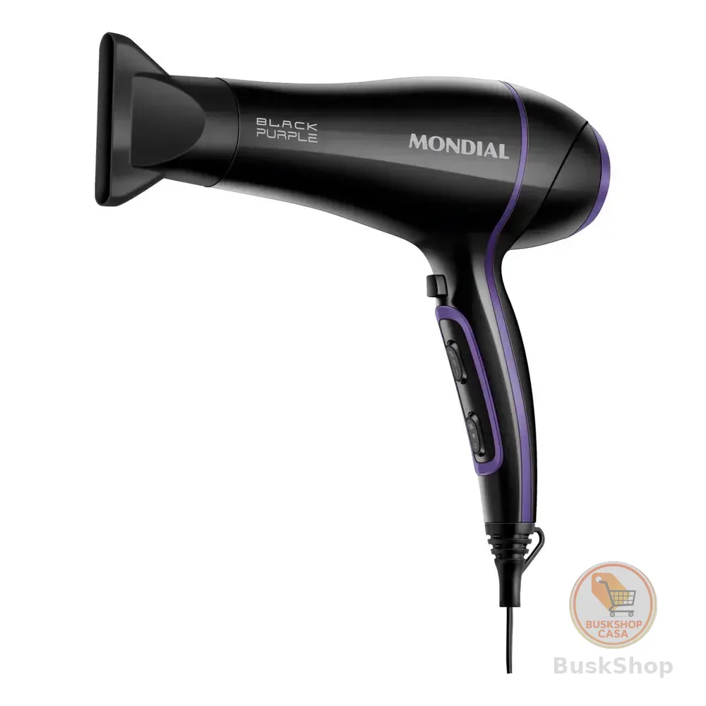 Secador De Cabelos Mondial Preto 2000w Scn-01 Preto/violeta 127v