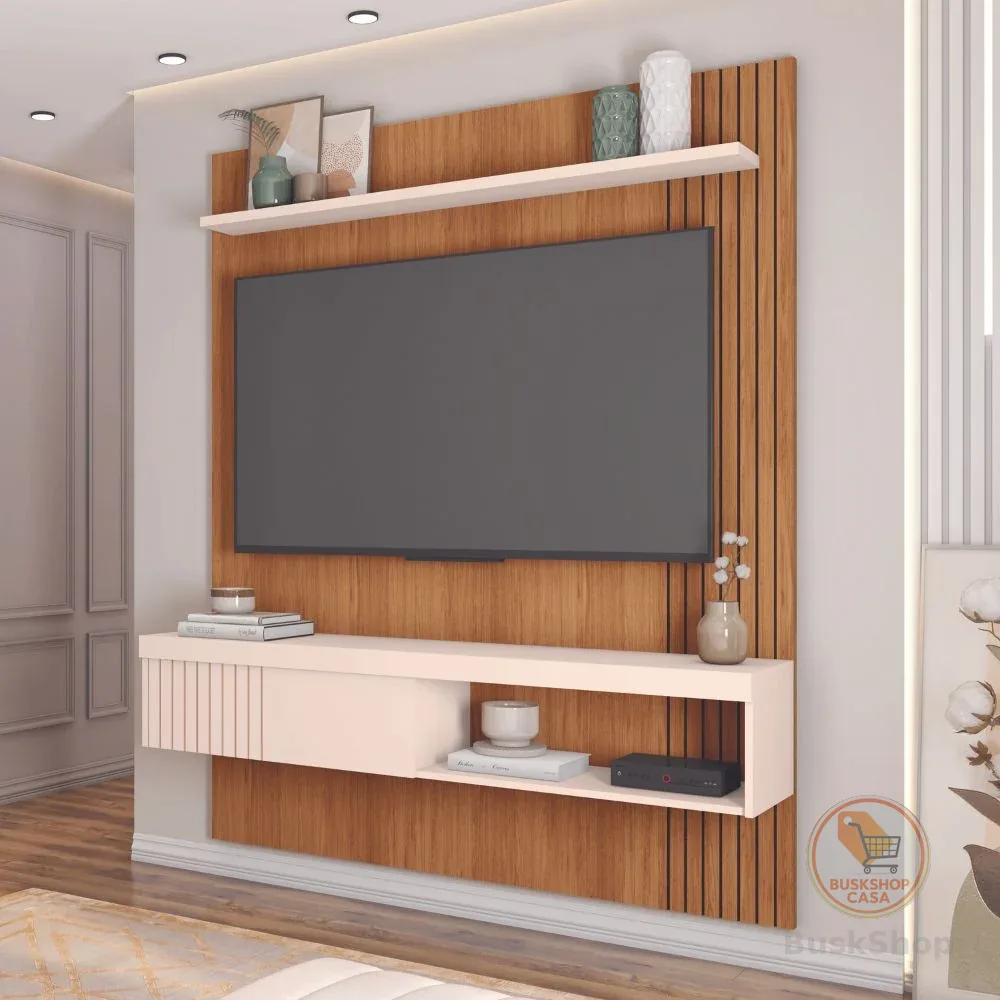 Painel Para TV Até 55 Polegadas Esmeralda Caemmun 1,50