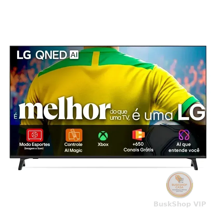 Smart Tv 4k 50" LG Qned73 Portal De Games Processador Ai 7 Ger8 4k Super Upscaling Google Cast Integrado Controle Ai Magic Webos 25 Modo Esportes Alerta De Esportes