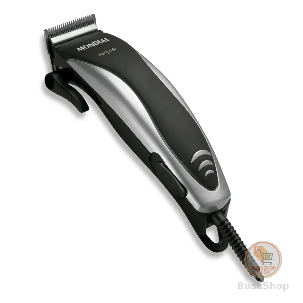 Cortador De Cabelos Hair Stylo Mondial Preto/prata Cr-02 Prata/preto 127v