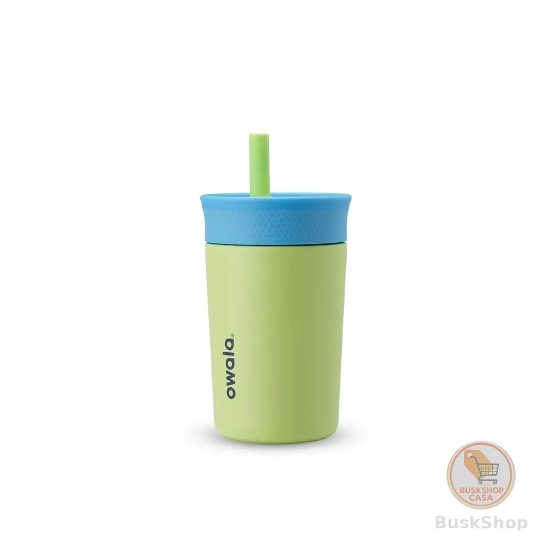 COPO OWALA TUMBLER INFANTIL STAINLESS STEEL TERMICA 12OZ / 355ML - YELLOW BLUE TURTLEY AWESOME