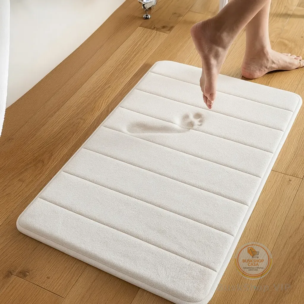 🛍️Tapete De Banheiro Soft Macio Secagem Rápida 60x40cm HeyTex - rosa 3 unidades