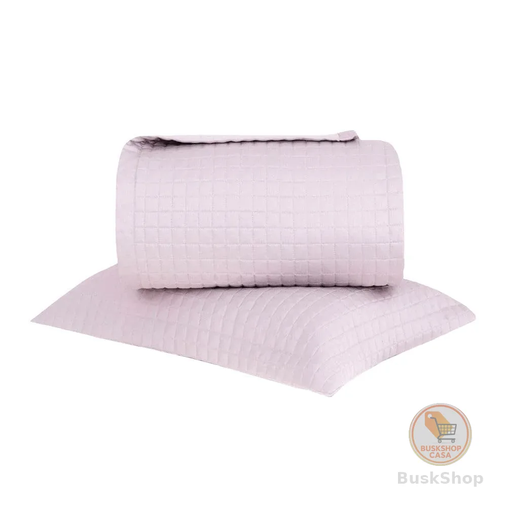 Buddemeyer Kit Colcha Solteiro Cetim 270 Fios Bud Vision N. Colors II 100% Algodão Penteado Rosa 2 peças