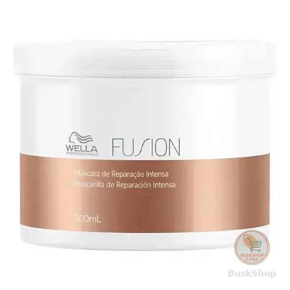 Máscara Wella Fusion Reconstrutora 500ml Cabelo Forte E Revitalizado