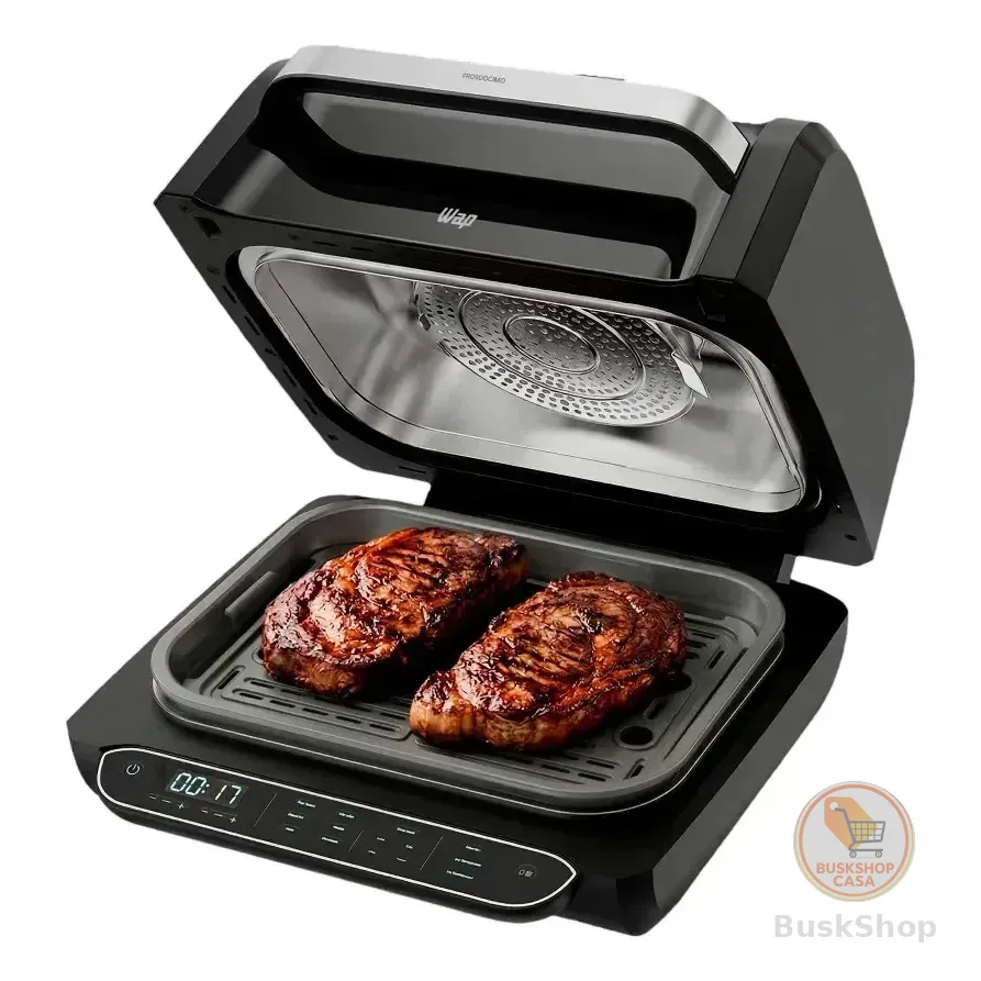 Fritadeira Elétrica Air Fryer 8 Em 1 Wap Barbecue Heat Digital Wc Ab1030 Preto 127v