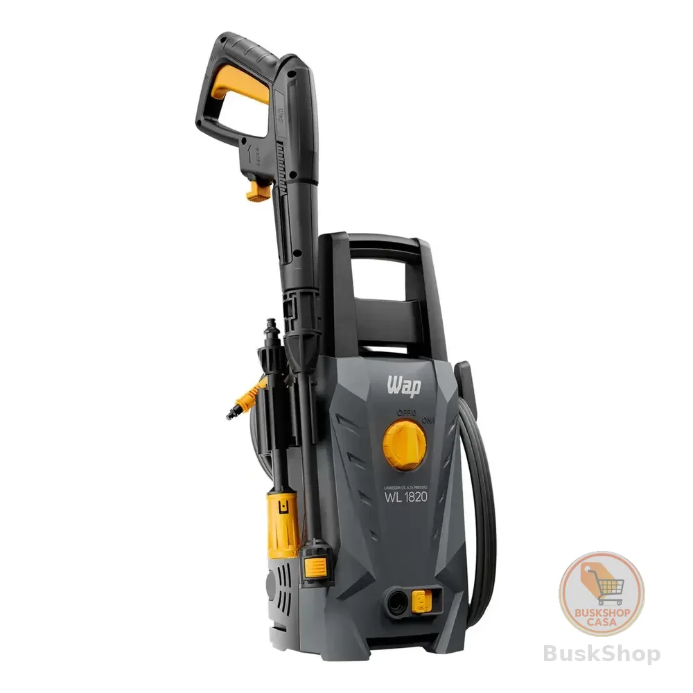 Lavadora De Alta Pressão Wap Wl 1820 1400w Com Stop Total, Jato Leque E Concentrado Cinza 127v 60 Hz