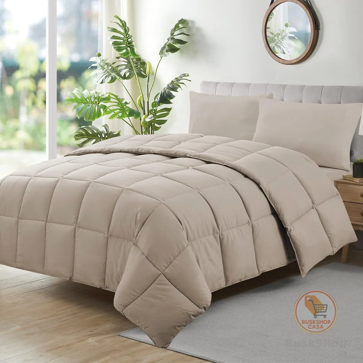 Camesa Edredom Ecopluma Toque de Pluma Casal 220x240cm - Bege