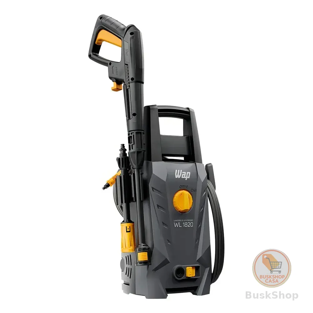 Lavadora De Alta Pressão Wap Wl 1820 Com Stop Total, Jato Leque E Concentrado Cinza 220v 60 Hz