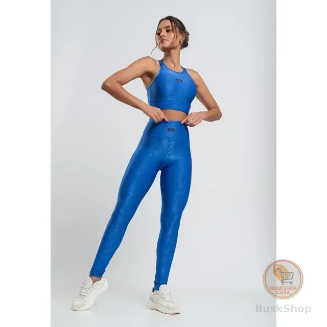 Calça Legging Suplex Wonder Gloss Com Recortes