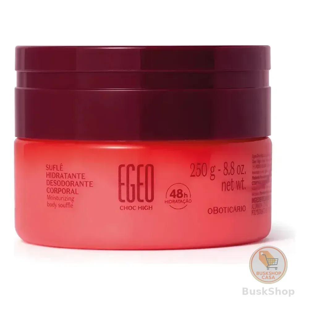 Suflê Hidratante Corporal Egeo High 250g - O Boticário Fragrância Egeo Choc High