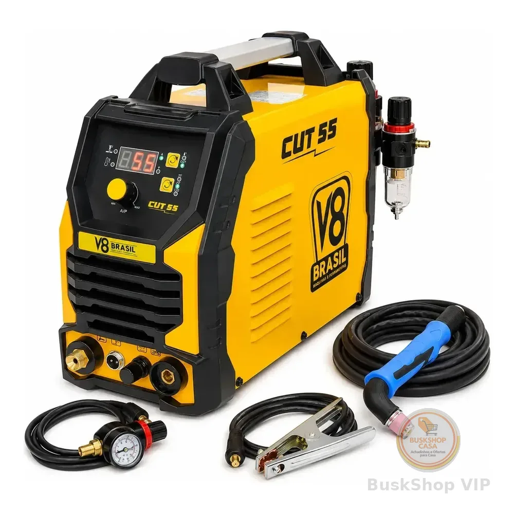 Inversora De Corte Plasma Cut 55 V8 Brasil Tocha Ag60 Profissional 220v