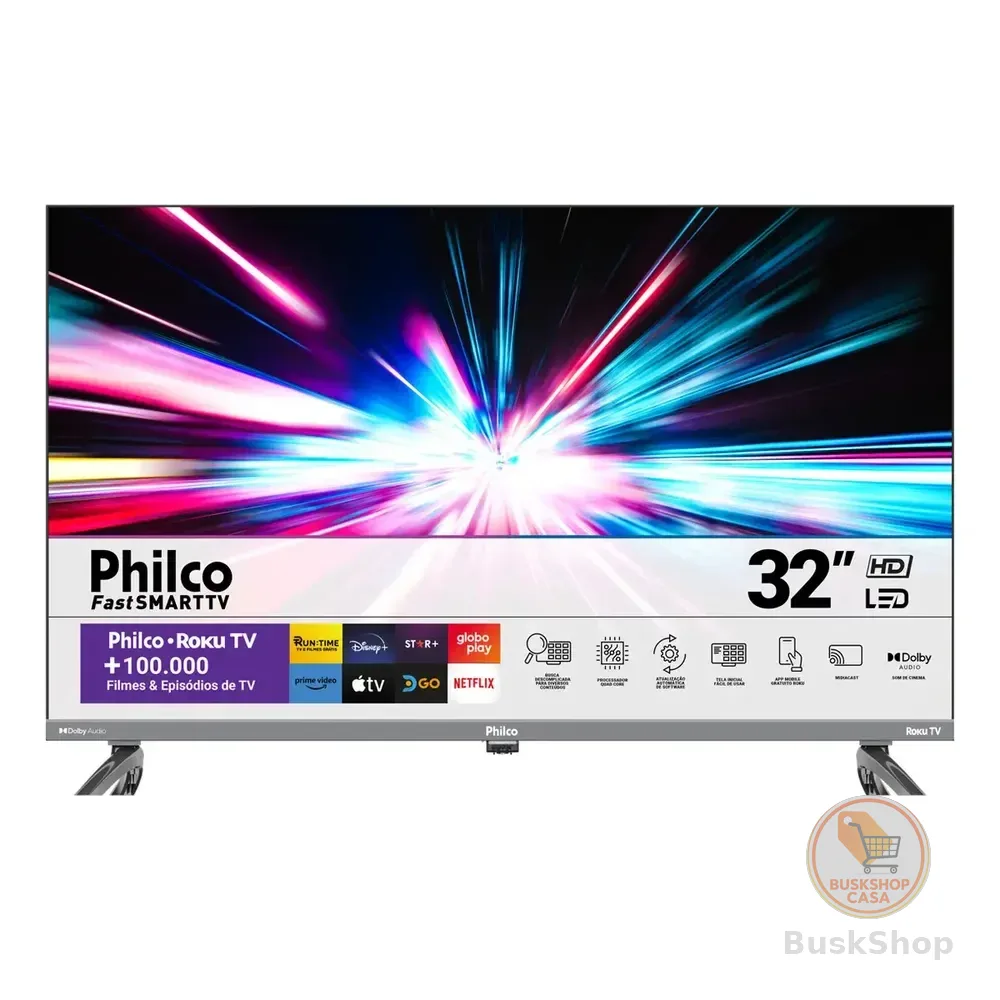 Smart Tv 32 Philco P32vik Roku Led Dolby Audio Hdr Wi-fi 110/220v