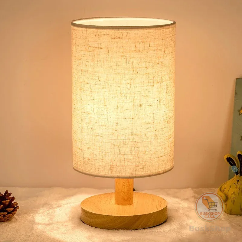 Lâmpada De Mesa De Madeira Moderna Alimentada Por USB Luz De Noite Para Iluminação Do Quarto abajur