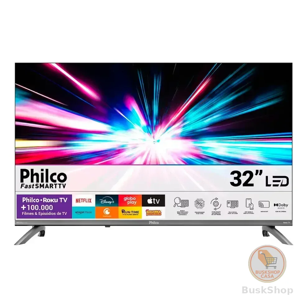 Smart Tv 32 Hd P32crb Roku Tv Hdr10 Philco