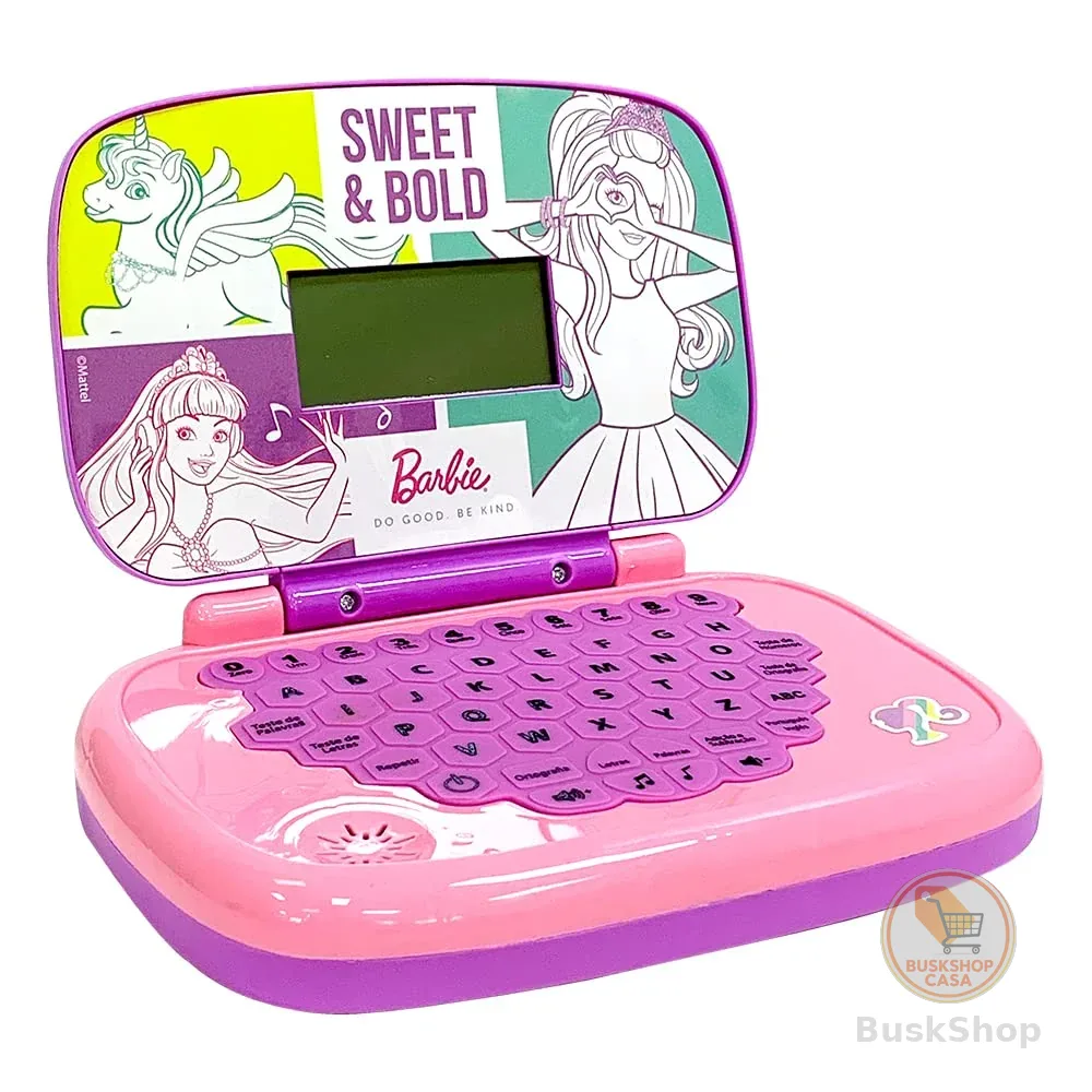 Candide, Laptop Infantil, Barbie, Brinquedo Educativo - Bilíngue