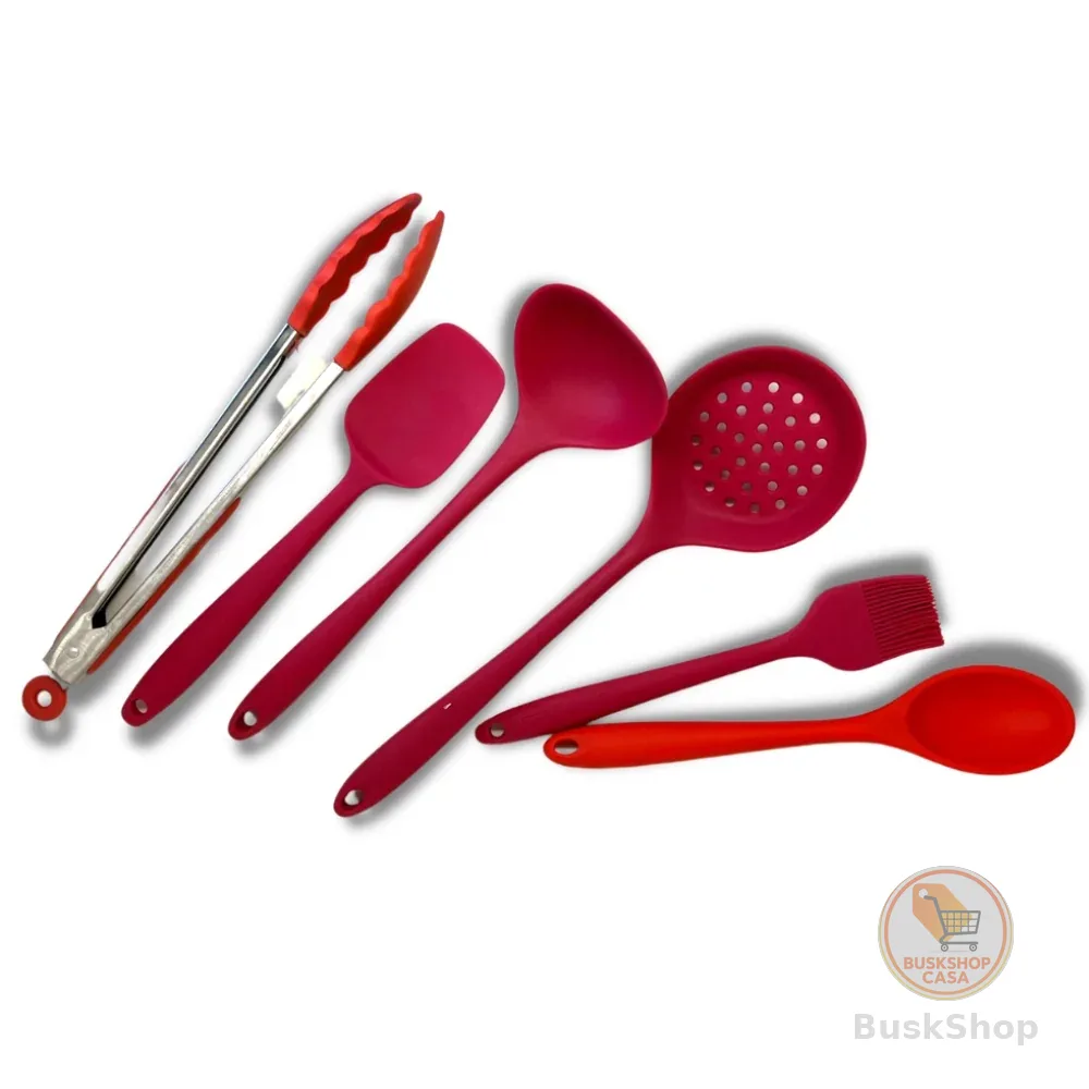 Colheres de silicone utensilio de cozinha escumadeira concha pincel espatula 30cm grande