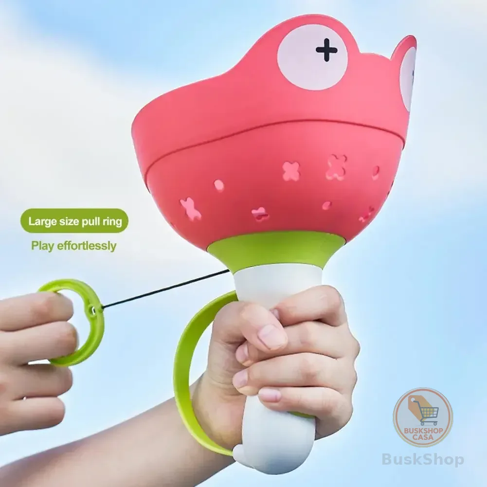 Brinquedo Infantil: Kit de Jogo de Lançamento e Captura de Frisbees com Catapulta de Sapo para Festas no Jardim, Aniversários e Presentes de Feriado