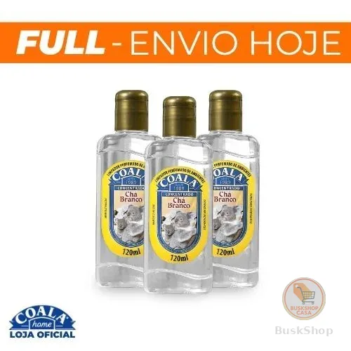 Kit 3 Limpadores de Ambientes Coala Chá Branco - 120ml
