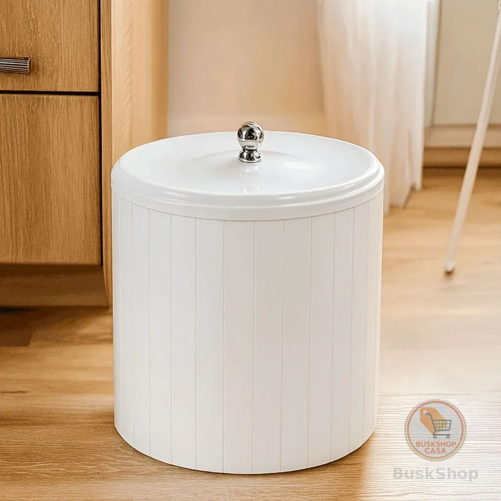 Cesto Econômico 5 Litros com Tampa Higiênica – Elegância e Praticidade