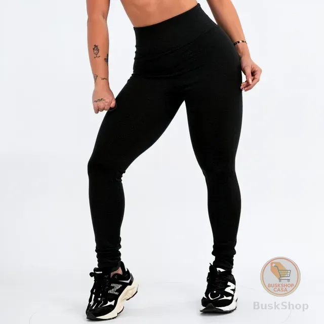 Calça Legging Leg Zero Transparência Cintura Alta Academia