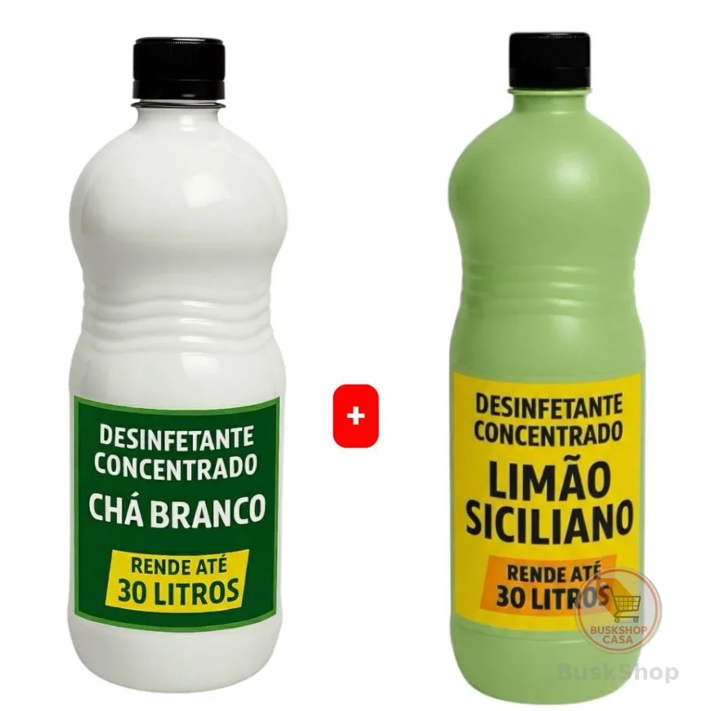 Kit 2 Base Desinfetante Concentrada Rende até 60L com Perfume Premium